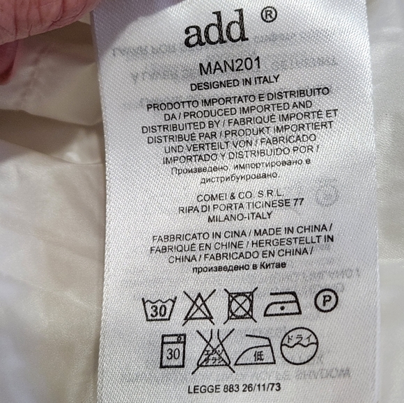 add Down Snowsuit Snow Pants Overalls Toddler Winter Warm Pearl White Italy 3T - Picture 6 of 12